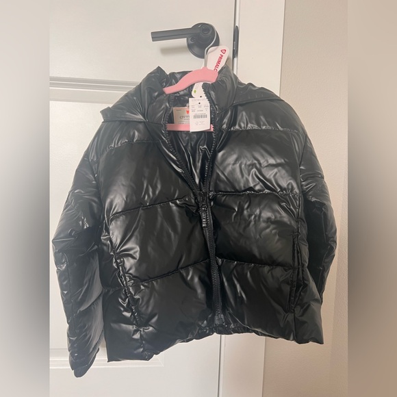 Crewcuts Black Girls Puffer Coat Size S